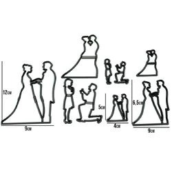Cortadores em Plástico Noivos 9 Peças - Ref. GMEZN876